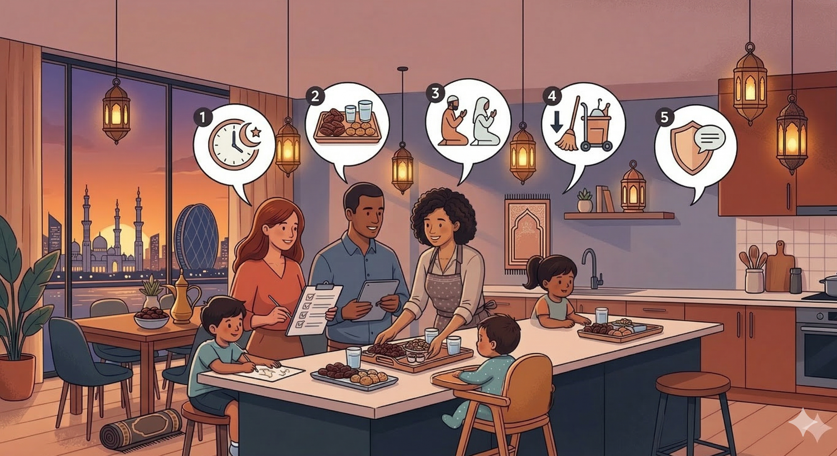 Managing Evenings During Ramadan With a Live-Out Nanny in Abu Dhabi